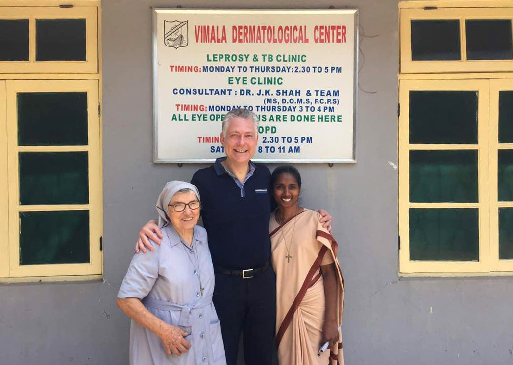 A few years ago, Dr. Lutz Hegemann revisited the Vimala Dermatological Center in Mumbai, where he treated leprosy patients as a young doctor.