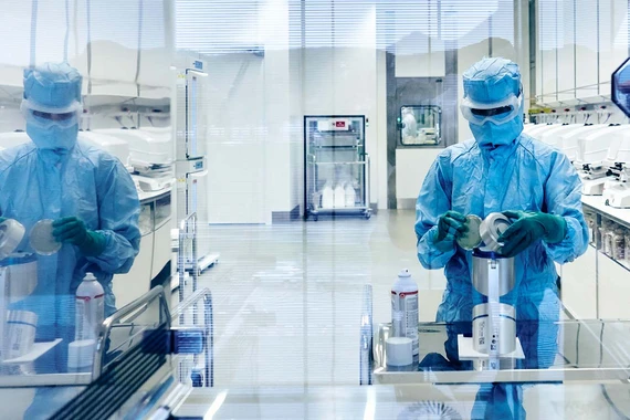 Scientist working in a lab