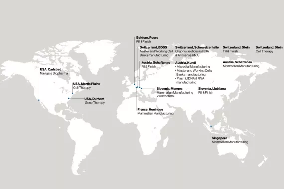 Manufacture Sites Map