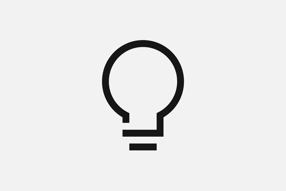 Icon representing a lightbulb