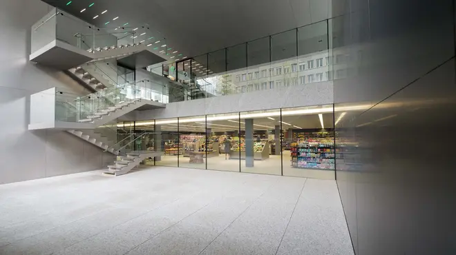 Grocery Shop with Staircase