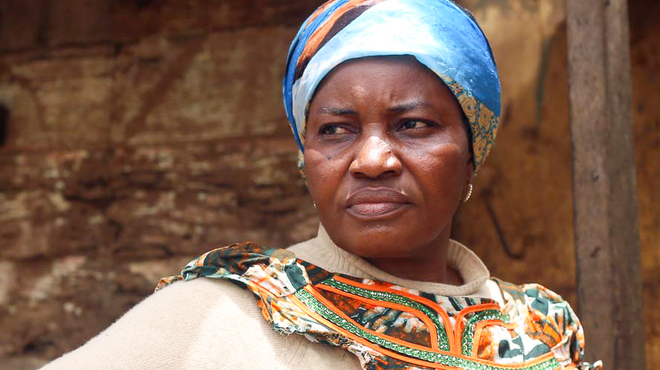 Woman with hypertension in Cameroon