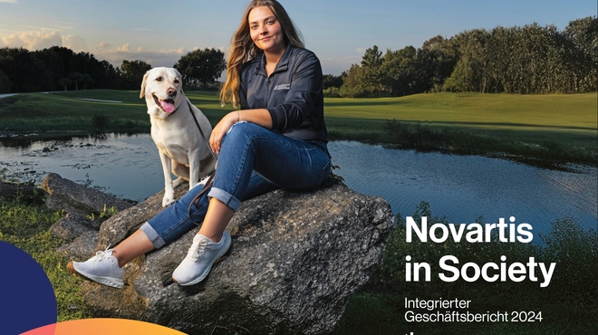 Cover of the NiS report 2024 with Kate Kostelyk, IgA nephropathy (IgAN) patient, and her labrador Dakoda in Mims, Florida