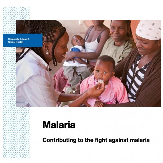 Child receiving child-friendly antimalarial  treatment in Kenya.