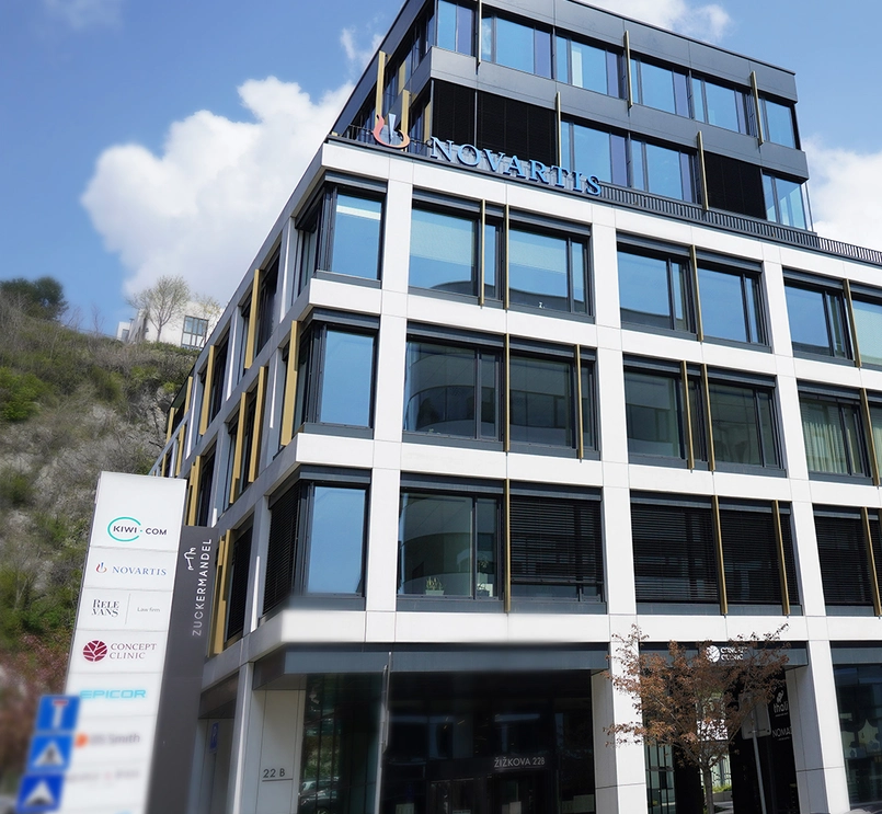 Budova sídla Novartis Slovakia v Bratislave