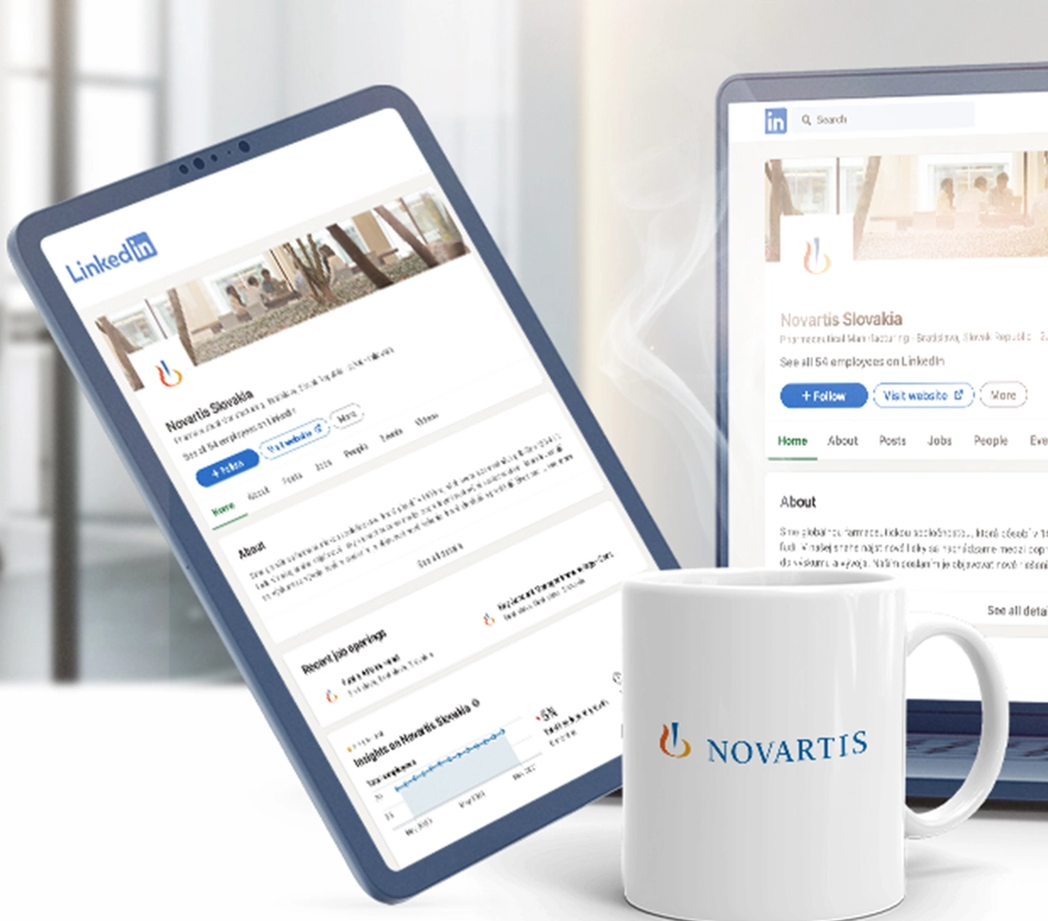 LinkedIn profil Novartis Slovakia