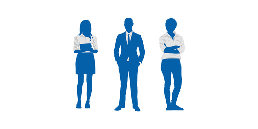 Business people silouhette