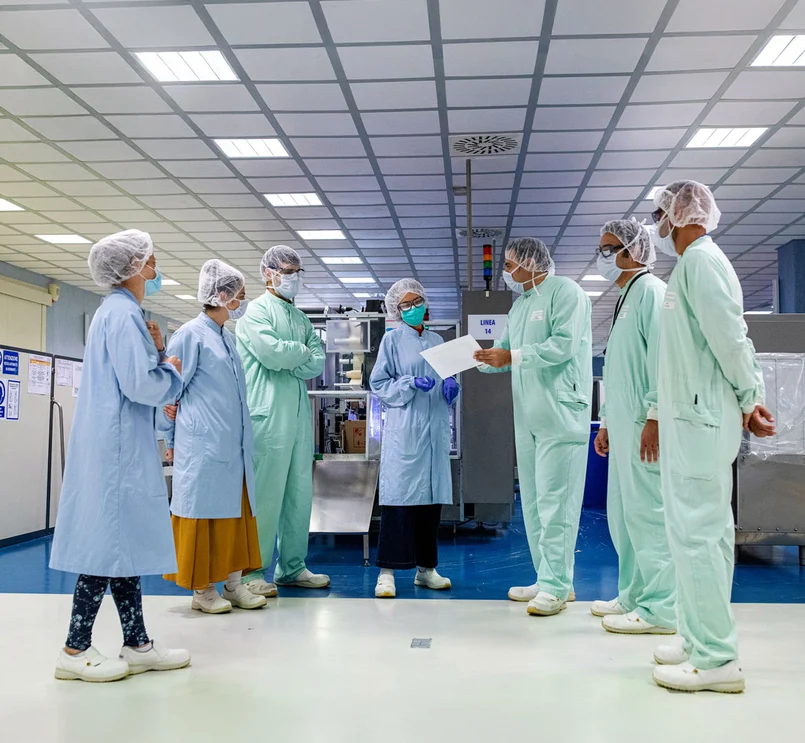 scientists working collaboratively