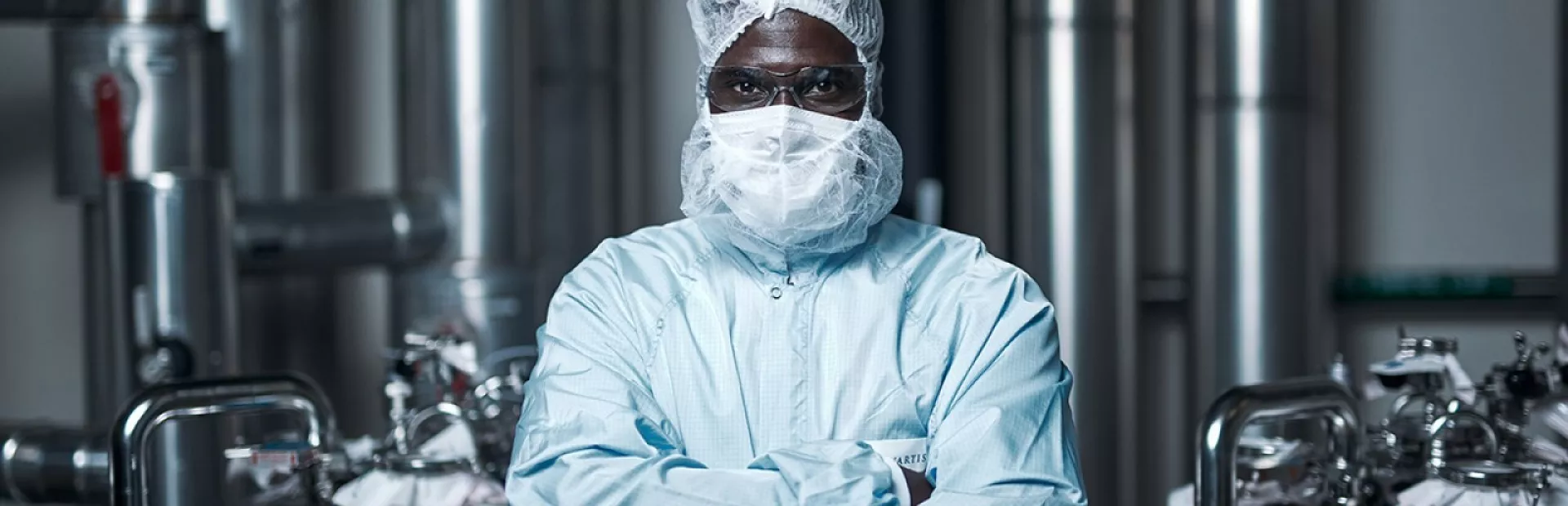 Novartis Employee in PPE