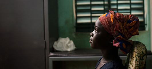 Young girl in doctor's office