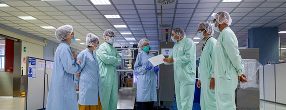 Healthcare Professionals Stood Talking
