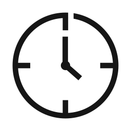black clock icon