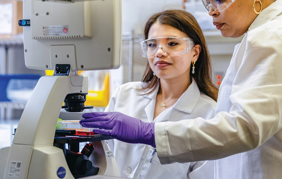 Scientist working in lab in East Hanover