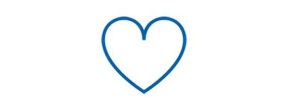 Vital signs, blue heart icon
