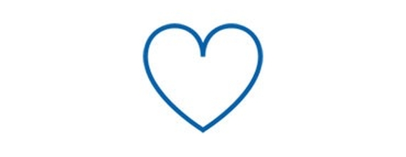 Vital signs, blue heart icon