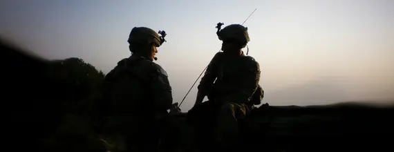 A Novartis employee and Veteran, Matt Baca, featured during his time in the military.