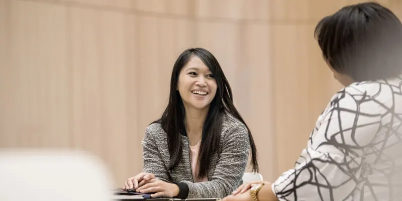Businesswoman in a meeting