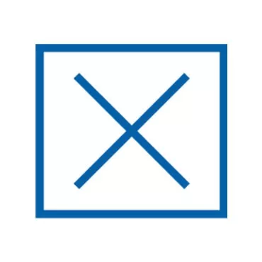 Trial Eligibility No cross mark in blue square icon
