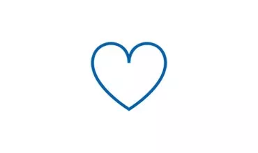 Vital signs, blue heart icon