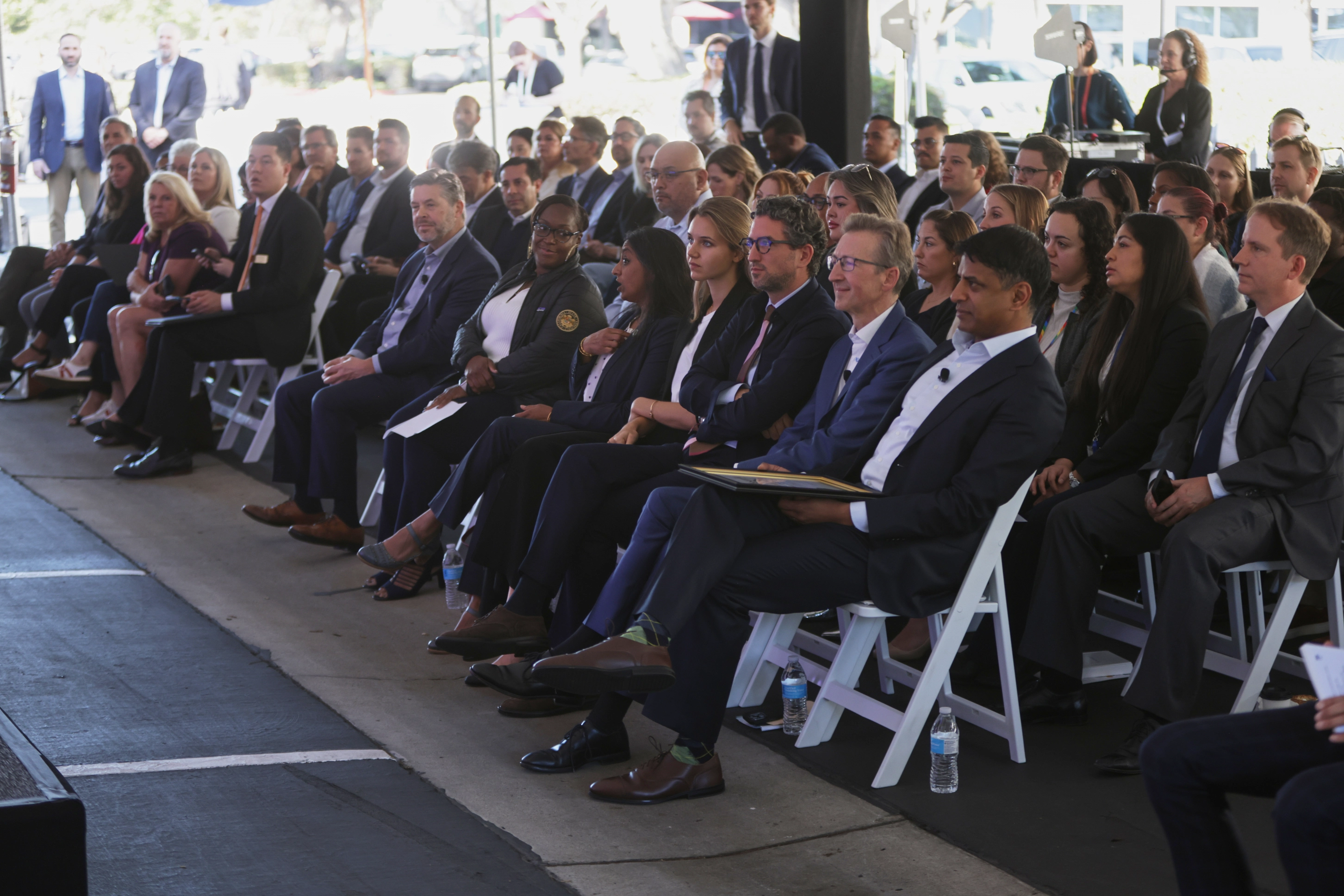 Attendees at the Carlsbad ribbon-cutting to celebrate the launch of the new site.