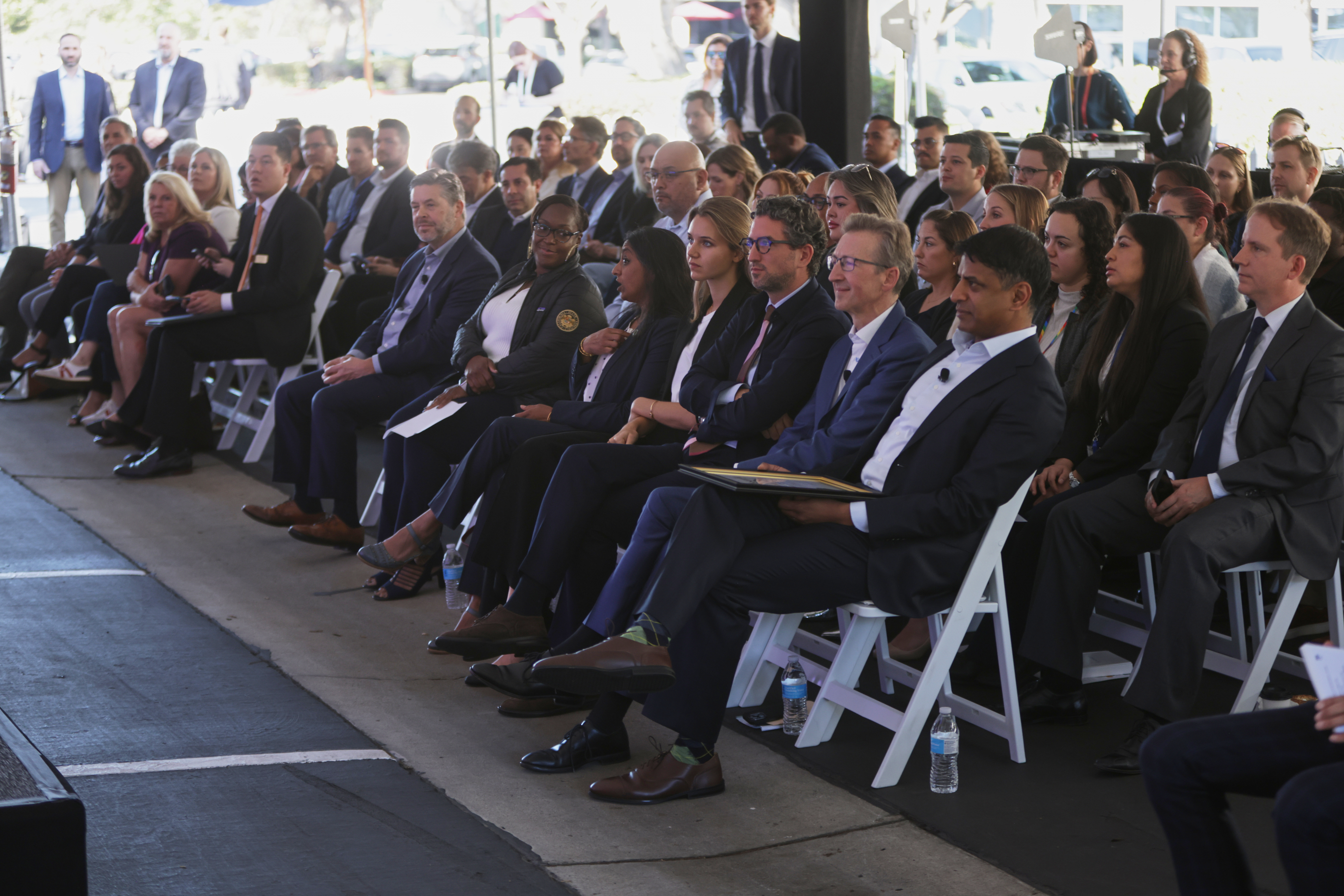 Attendees at the Carlsbad ribbon-cutting to celebrate the launch of the new site.