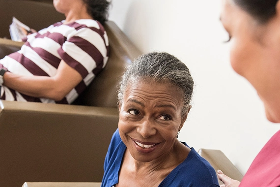 checking in before medical appointment