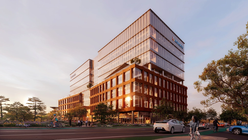 A rendering of the new center, expected to be complete in 2029.   