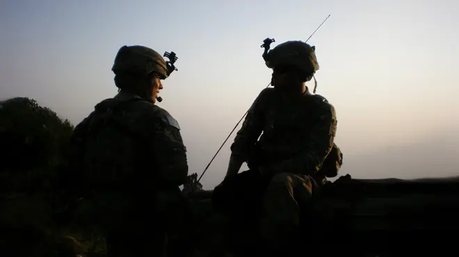 A Novartis employee and Veteran, Matt Baca, featured during his time in the military.