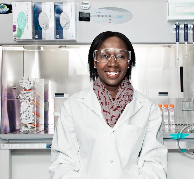 Female scientist in lab