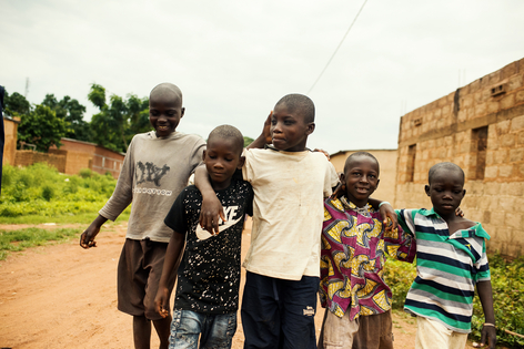 Children walking